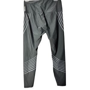 RBK Athletic Sporty Striped Leggings Sz With Hidden Pock Sz M